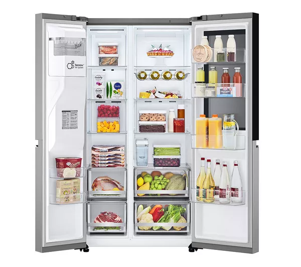 LG InstaView GSGV81PYLL American-Style Smart Fridge Freezer - Prime Silver - Image 3