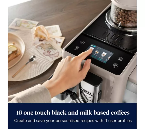 DELONGHI Rivelia EXAM440.55.BG Bean to Cup Coffee Machine - Beige - Image 4