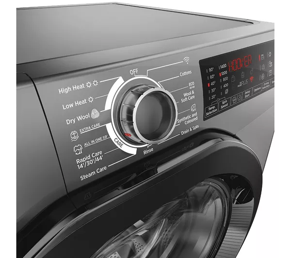 HOOVER H Wash 350 H3DPS4966TAMBR80 9 kg Washer Dryer - Graphite - Image 5