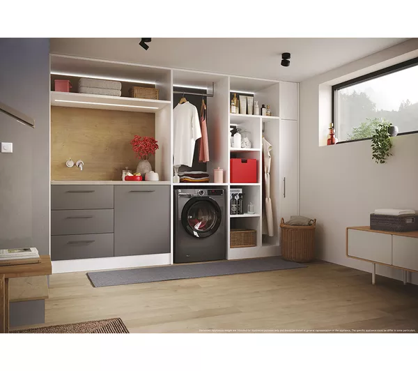 HOOVER H Wash 350 H3DPS4966TAMBR80 9 kg Washer Dryer - Graphite - Image 8