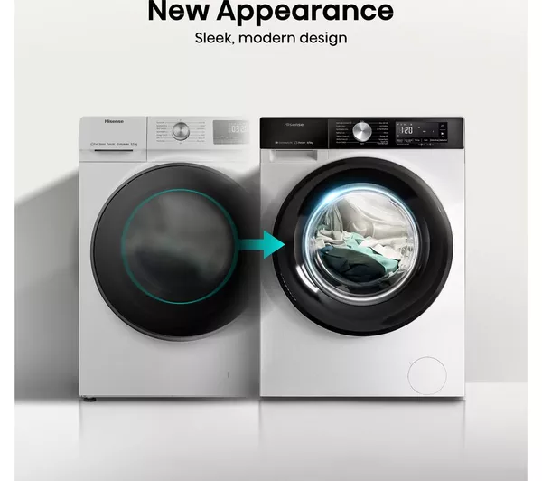 HISENSE 3S Series WD3S9043BW3 WiFi-enabled 9 kg Washer Dryer - White - Image 3