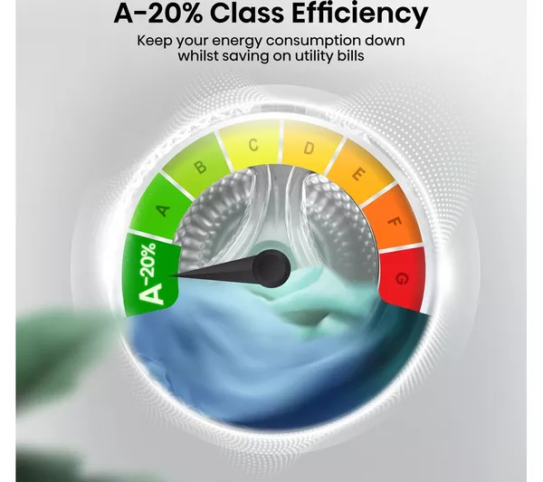 HISENSE 3S Series WD3S9043BW3 WiFi-enabled 9 kg Washer Dryer - White - Image 8