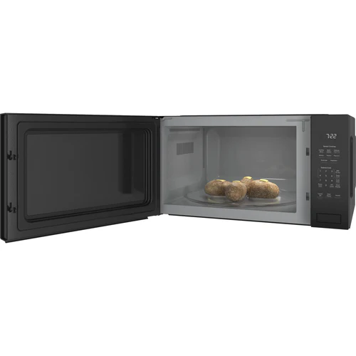 GE Profile 24 in. 2.2 cu.ft Built-In Microwave with 10 Power Levels & Sensor Cooking Controls - Black - Image 3