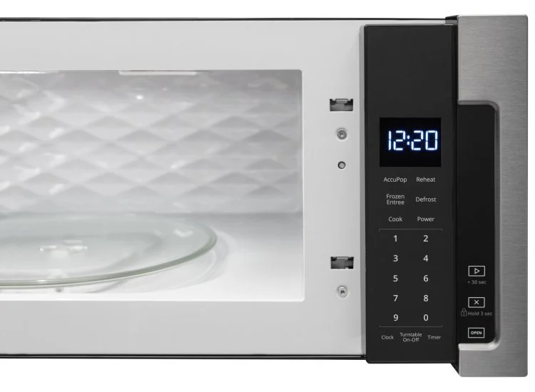 Whirlpool 30" 1.1 Cu. Ft. Over-the-Range Microwave with 10 Power Levels & 400 CFM - Heritage Stainless Steel - Image 6