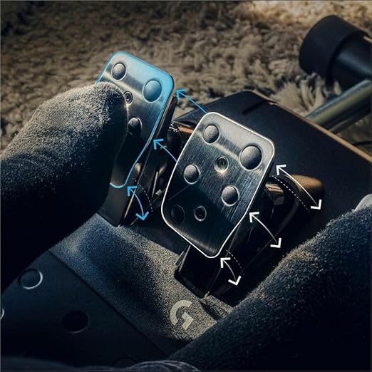 Logitech G923 Racing Wheel and Pedals for Xbox Series X|S, Xbox One and PC featuring TRUEFORCE up to 1000 Hz Force Feedback, Responsive Pedal, Dual Clutch Launch Control, and Genuine Leather Wheel Cover - Image 6