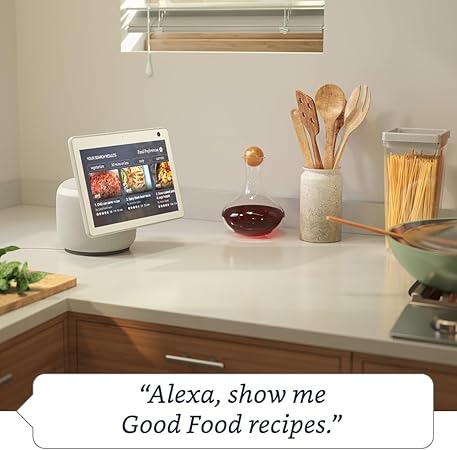 Amazon - Echo Show 10 (3rd Gen) HD smart display with motion and Alexa - Glacier White - Image 5