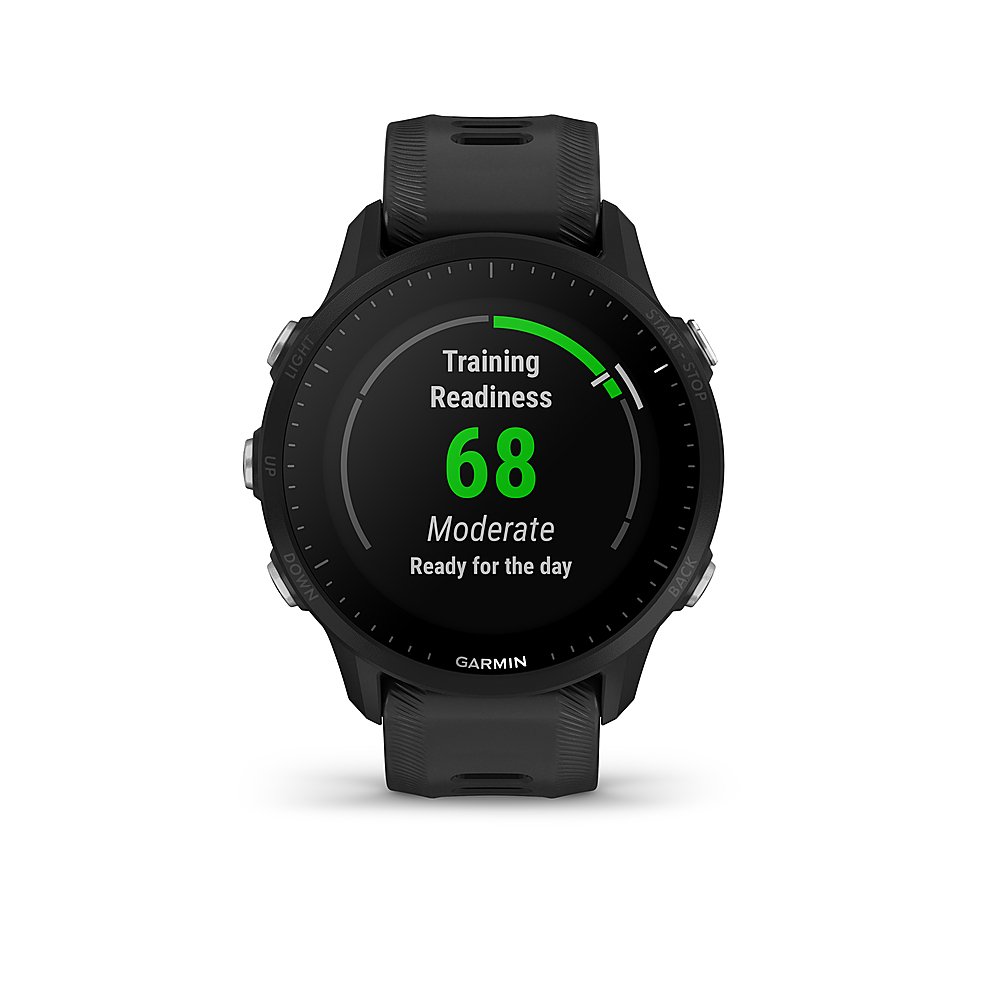 Garmin - Forerunner 955 GPS Smartwatch 47 mm Fiber-reinforced polymer - Black - Image 4