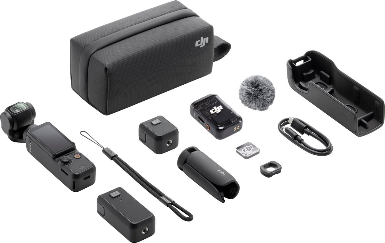 DJI - Osmo Pocket 3 Creator Combo 3-Axis Stabilized 4K Handheld Camera with Rotatable Touchscreen - Gray - Image 4