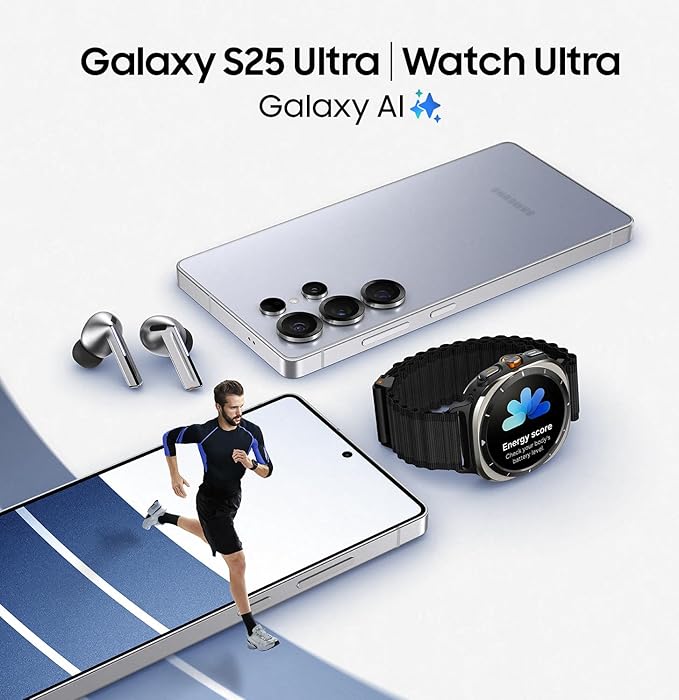 Samsung Galaxy S25 Ultra 5G (2025) 512GB Storage + 12GB RAM SM-S938B Qualcomm Snapdragon 8 Elite SIM Free Factory Unlocked Android 15 Smartphone (Titanium Silver Blue) - Image 4