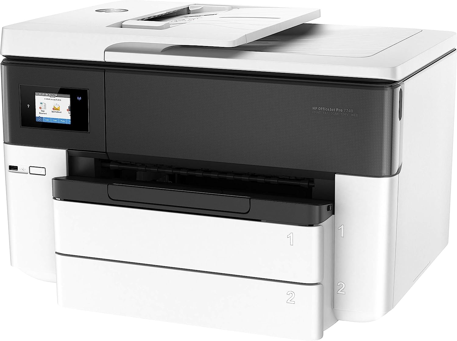 HP OfficeJet Pro 7740 Format All-in-One Colour Inkjet Printer – Black, White - Image 4