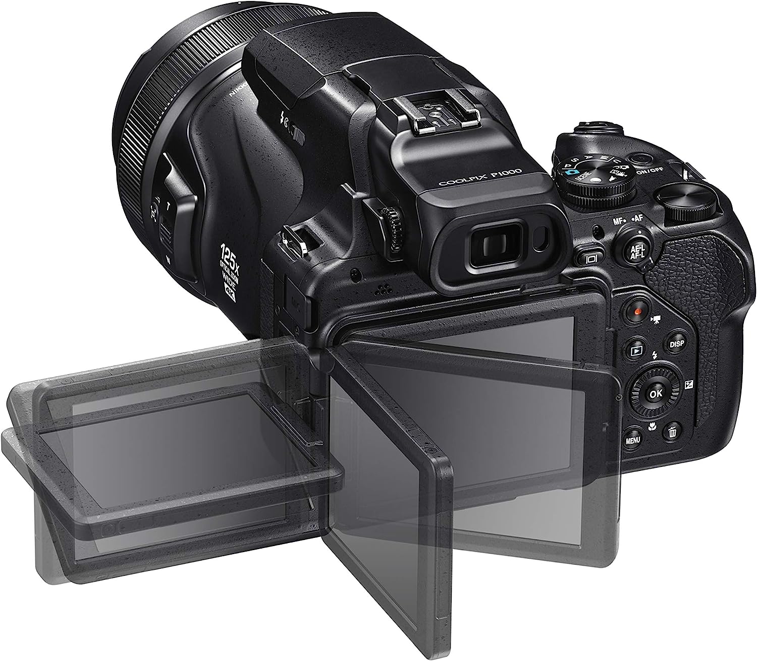 Nikon COOLPIX P1000 – Superzoom Digital Camera | 125x Optical Zoom (24–3000mm), 16MP Sensor, 4K UHD Video, Dual Detect VR, Wi-Fi & Bluetooth – Black (VQA060EA), Brand New - Image 2