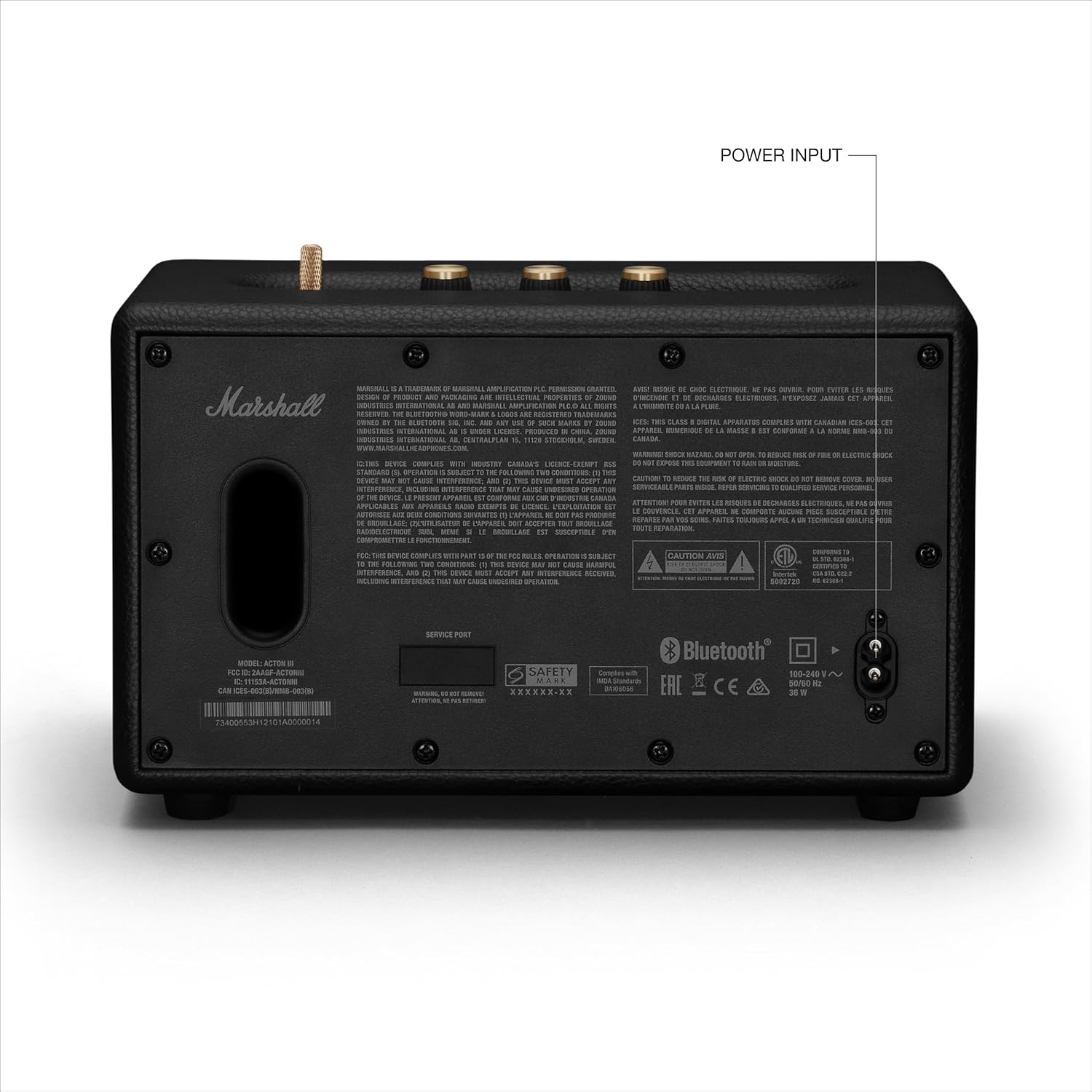 Marshall Acton III Bluetooth Speaker - Black - Image 2