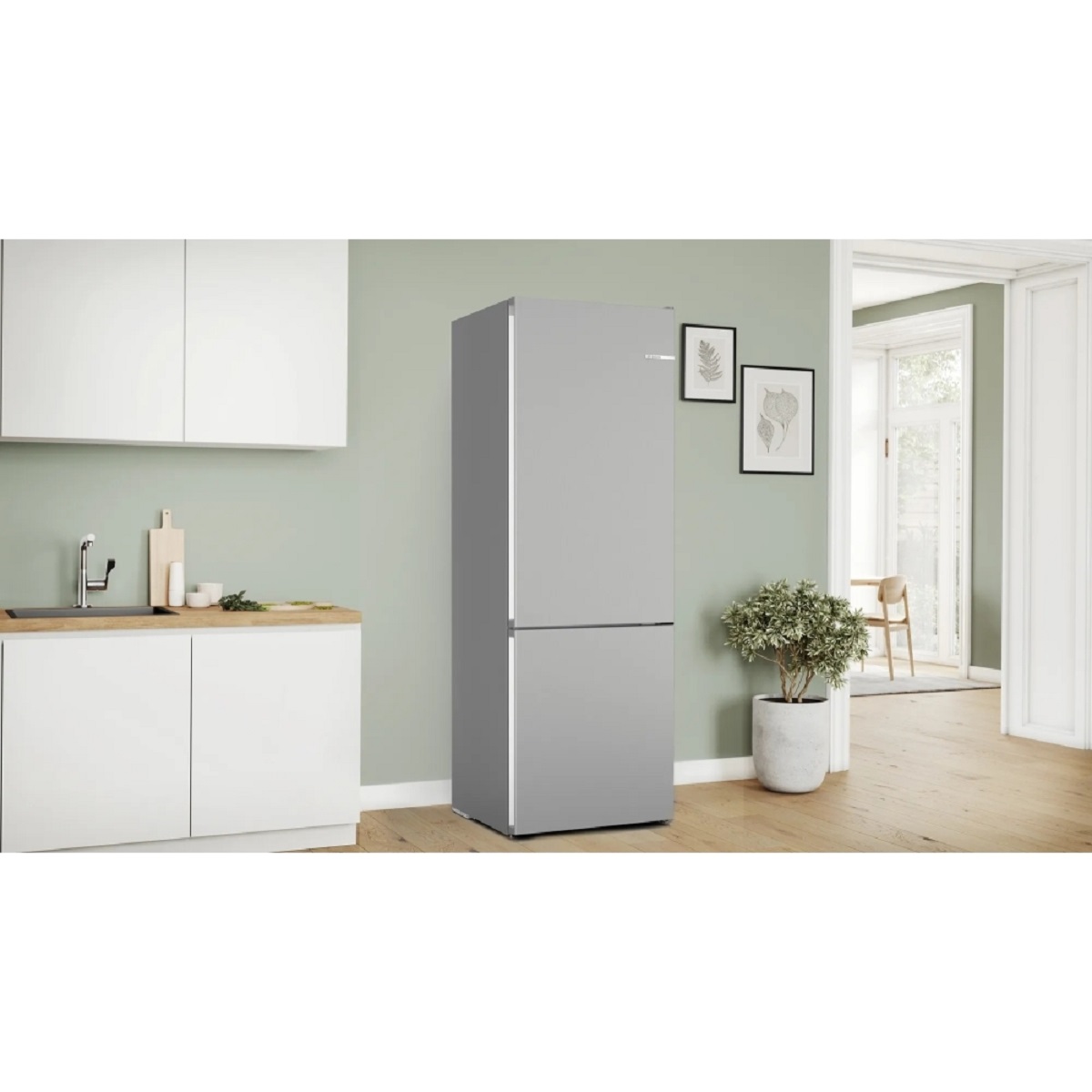 BOSCH Series 4 KGN492LDFG 70/30 Fridge Freezer - Inox-look