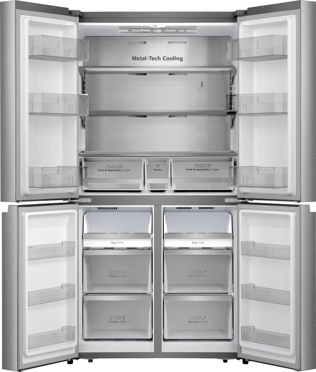 HISENSE PureFlat RQ758N4SASE Smart Fridge Freezer - Stainless Steel - Image 4