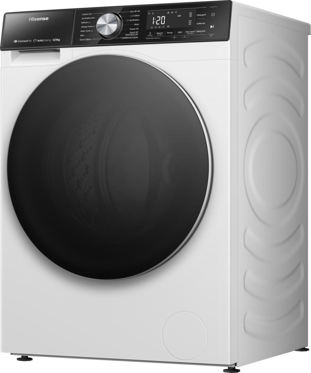 HISENSE 5S Series Auto Dosing WD5S1245BW WiFi-enabled 12 kg Washer Dryer - Image 4