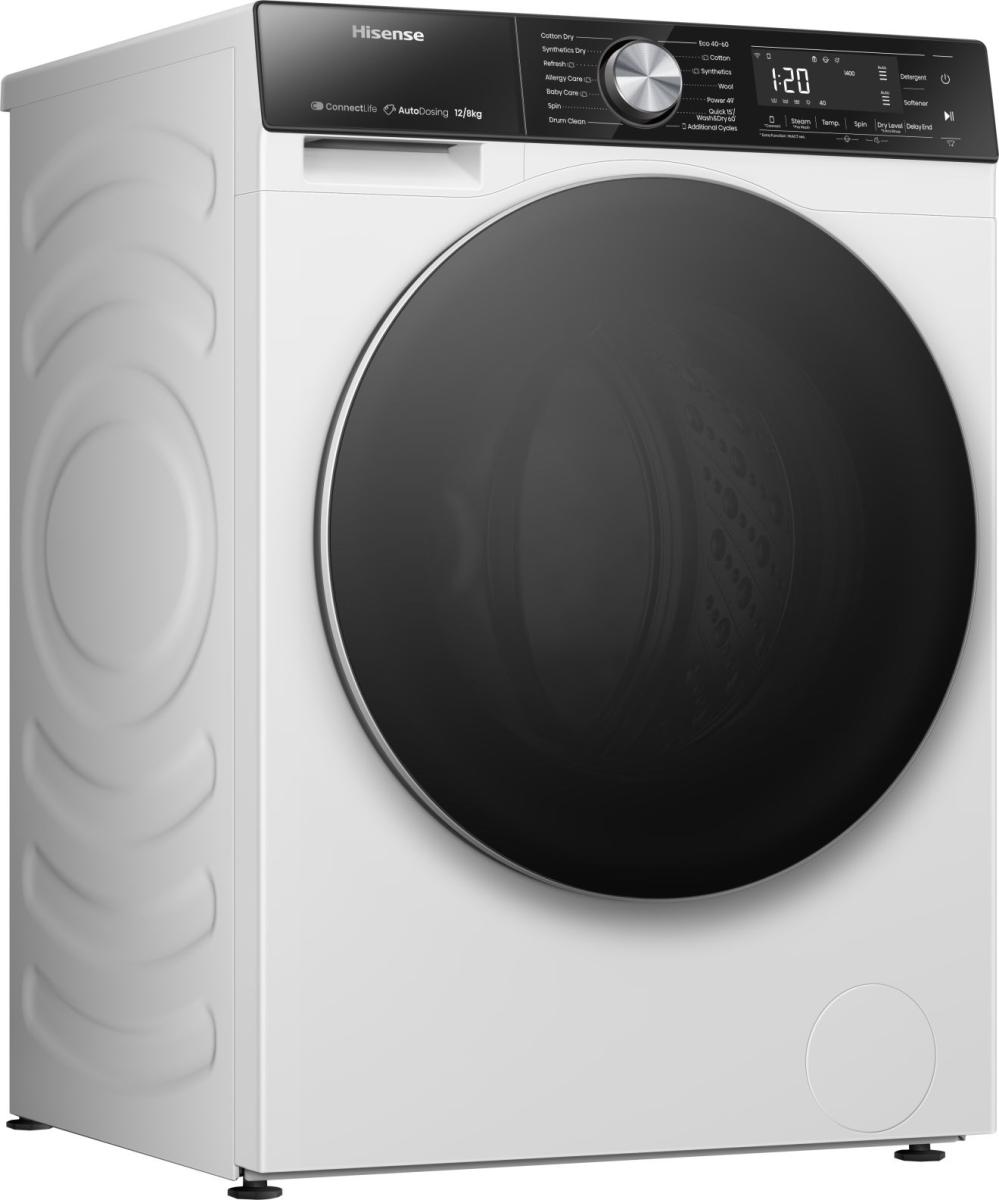 HISENSE 5S Series Auto Dosing WD5S1245BW WiFi-enabled 12 kg Washer Dryer - Image 5