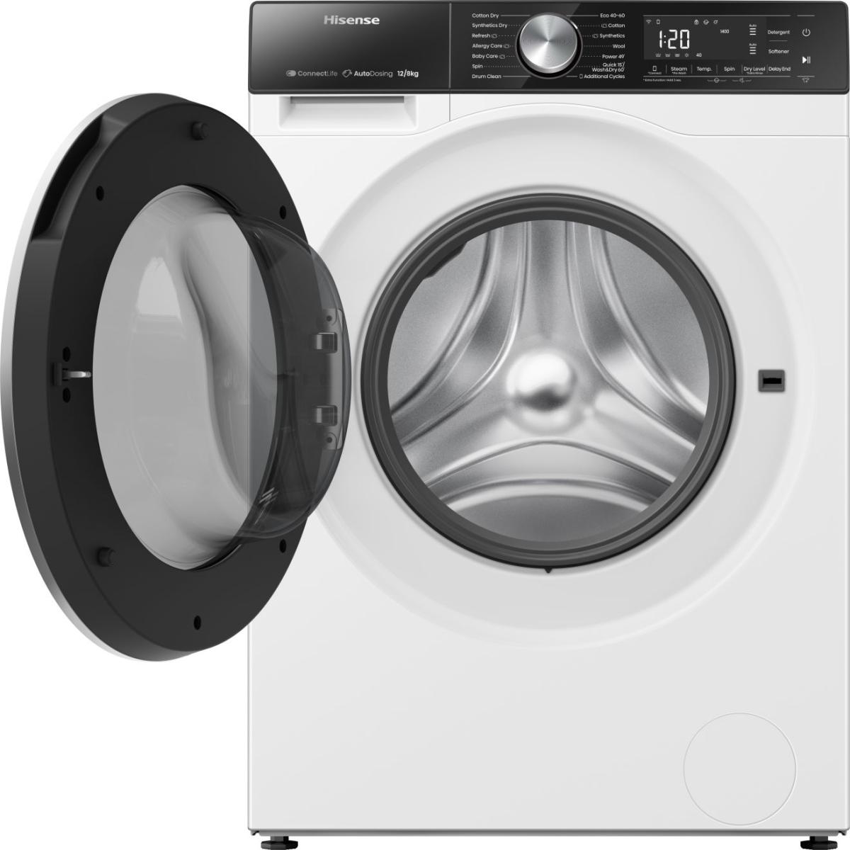 HISENSE 5S Series Auto Dosing WD5S1245BW WiFi-enabled 12 kg Washer Dryer - Image 7