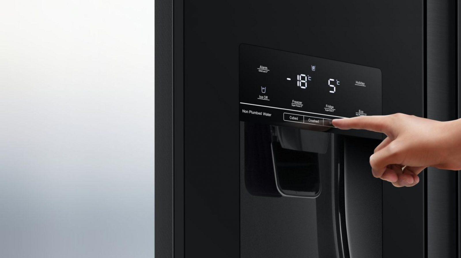 HISENSE RS694N4TFE American-Style Fridge Freezer - Black Stainless Steel - Image 8