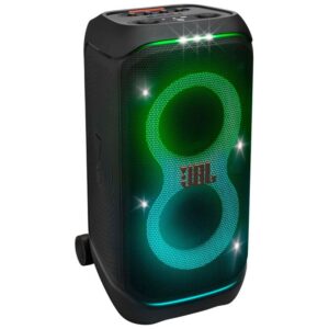 JBL PartyBox Stage 320 Portable Party Speaker with Wheels - Black, Brand New