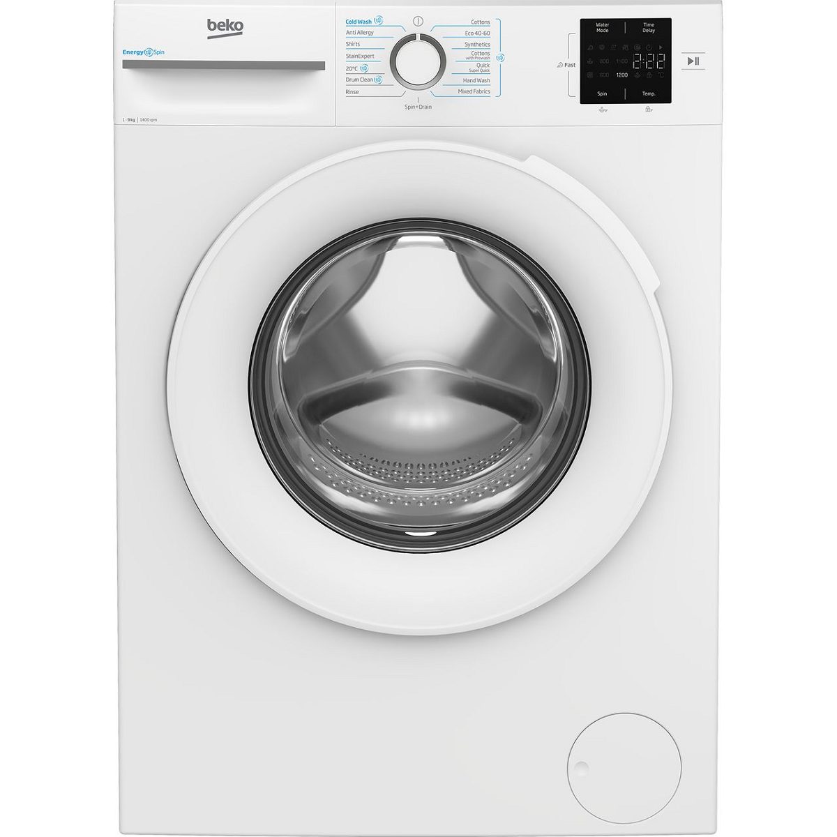 Beko EnergySpin™ BM3WT3941W 9kg Washing Machine with 1400 rpm - White - A Rated