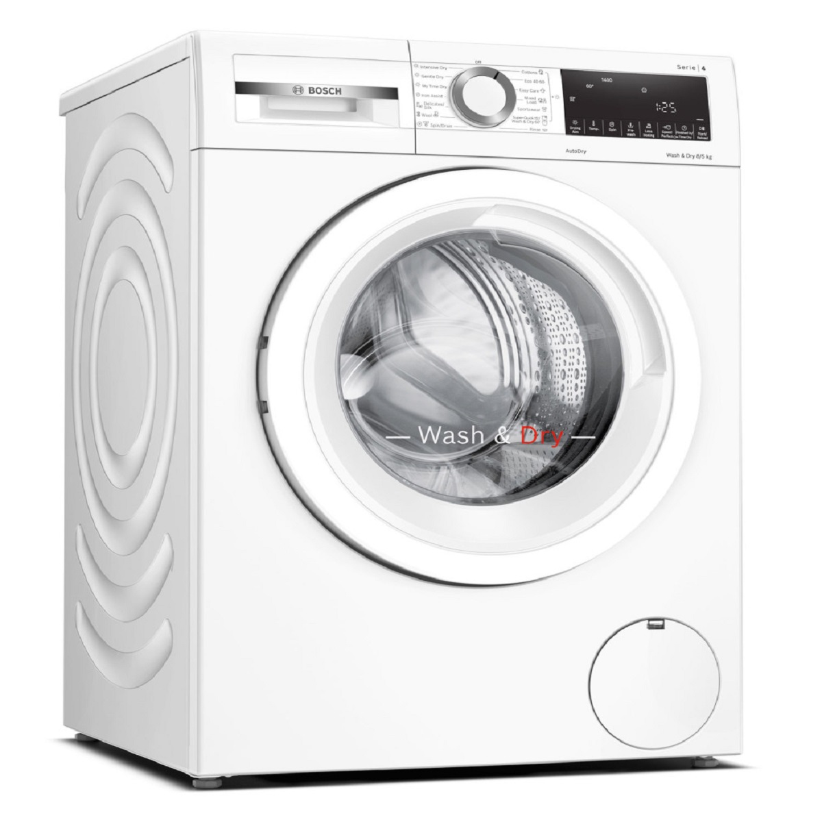 BOSCH Series 4 WNA134U8GB 8 kg Washer Dryer - White