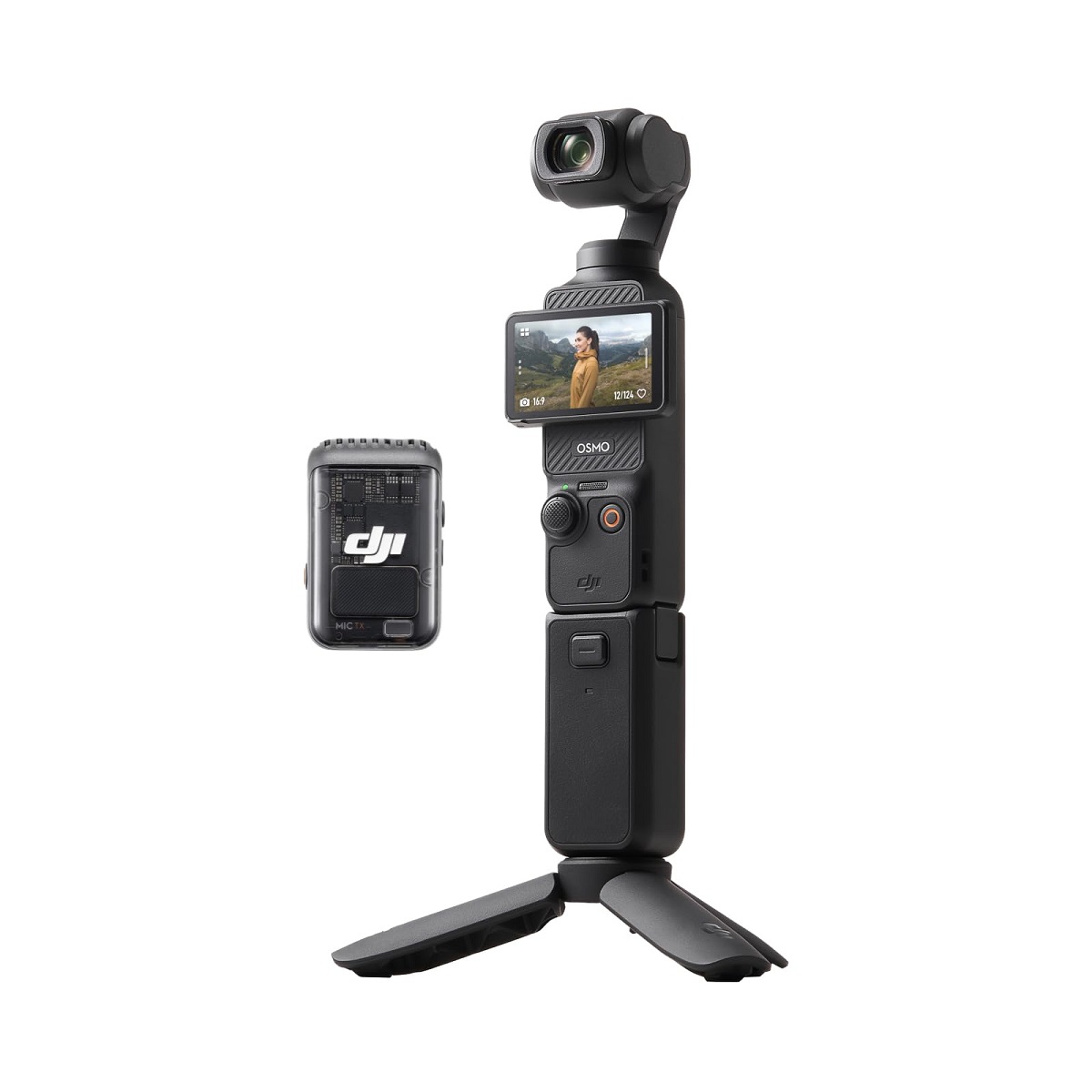 DJI - Osmo Pocket 3 Creator Combo 3-Axis Stabilized 4K Handheld Camera with Rotatable Touchscreen - Gray
