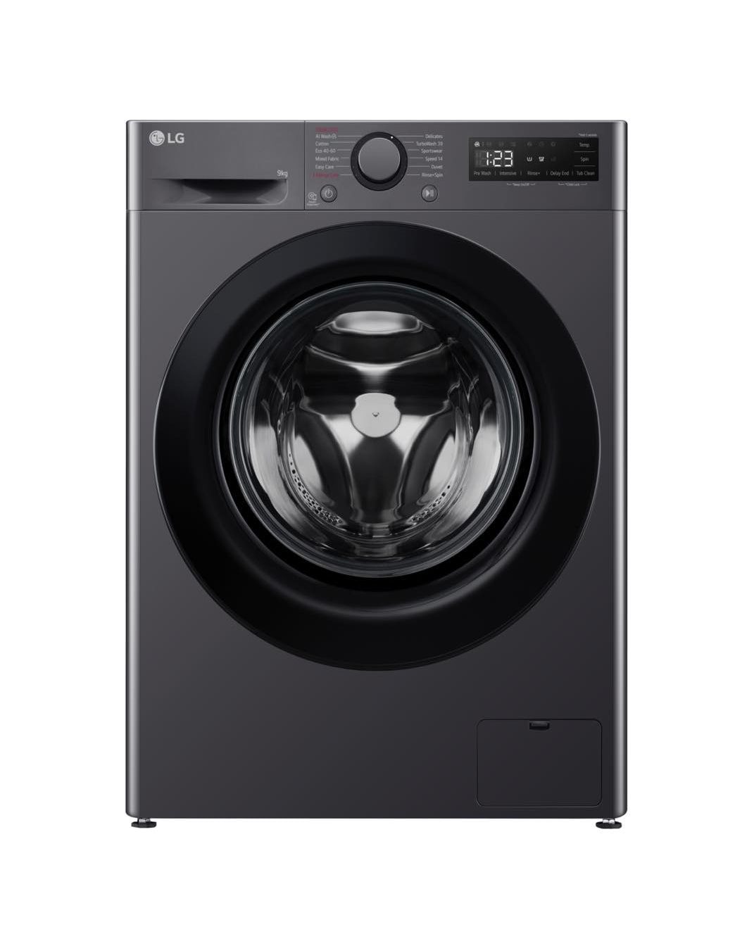LG TurboWash 360 with AI F4C510GBTN1 10 kg 1400 Spin Washing Machine - Slate Grey