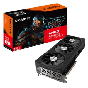 GIGABYTE Radeon RX 7800 XT Gaming OC 16GB Graphics Card - 16GB GDDR6 256-bit, Windforce Cooling System, Metal Back Plate, DP 2.1, HDMI 2.1, AMD RDNA 3 Architecture, GV-R78XTGAMING OC-16GD