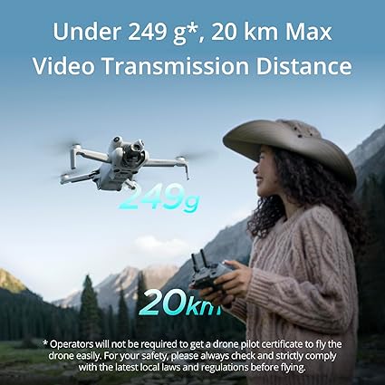 DJI Mini 4 Pro (DJI RC 2), Folding Mini-Drone with 4K HDR Video Camera for Adults, Under 0.549 lbs/249 g, 34 Mins Flight Time, 20 km Max Video Transmission Distance, Omnidirectional Vision Sensing - Image 2