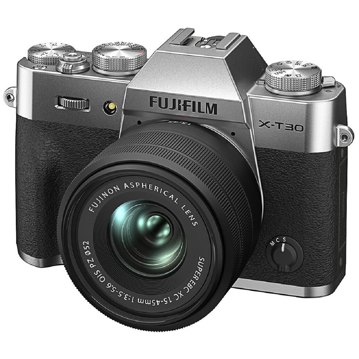 Fujifilm X-T30 II Mirrorless Digital Camera with XC 15–45mm Lens – Silver