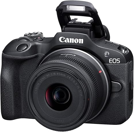 Canon EOS R100 Mirrorless Camera RF-S18-45mm F4.5-6.3 is STM Lens Kit, 24.1 Megapixel CMOS (APS-C) Sensor, 4K Video, RF Mount, Black - Image 4