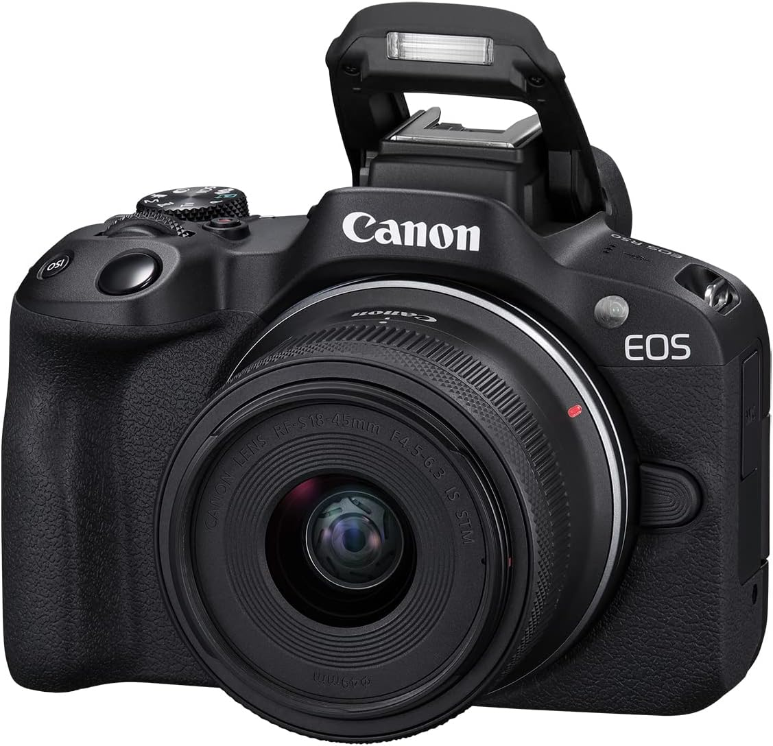 Canon EOS R50 Mirrorless Camera RF-S18-45mm F4.5-6.3 is STM Lens Kit, 24.2 Megapixel CMOS (APS-C) Sensor, 4K Video, Hybrid Camera, Photo and Video, Vlogging, Content Creator, RF Mount, Black, Brand New - Image 7