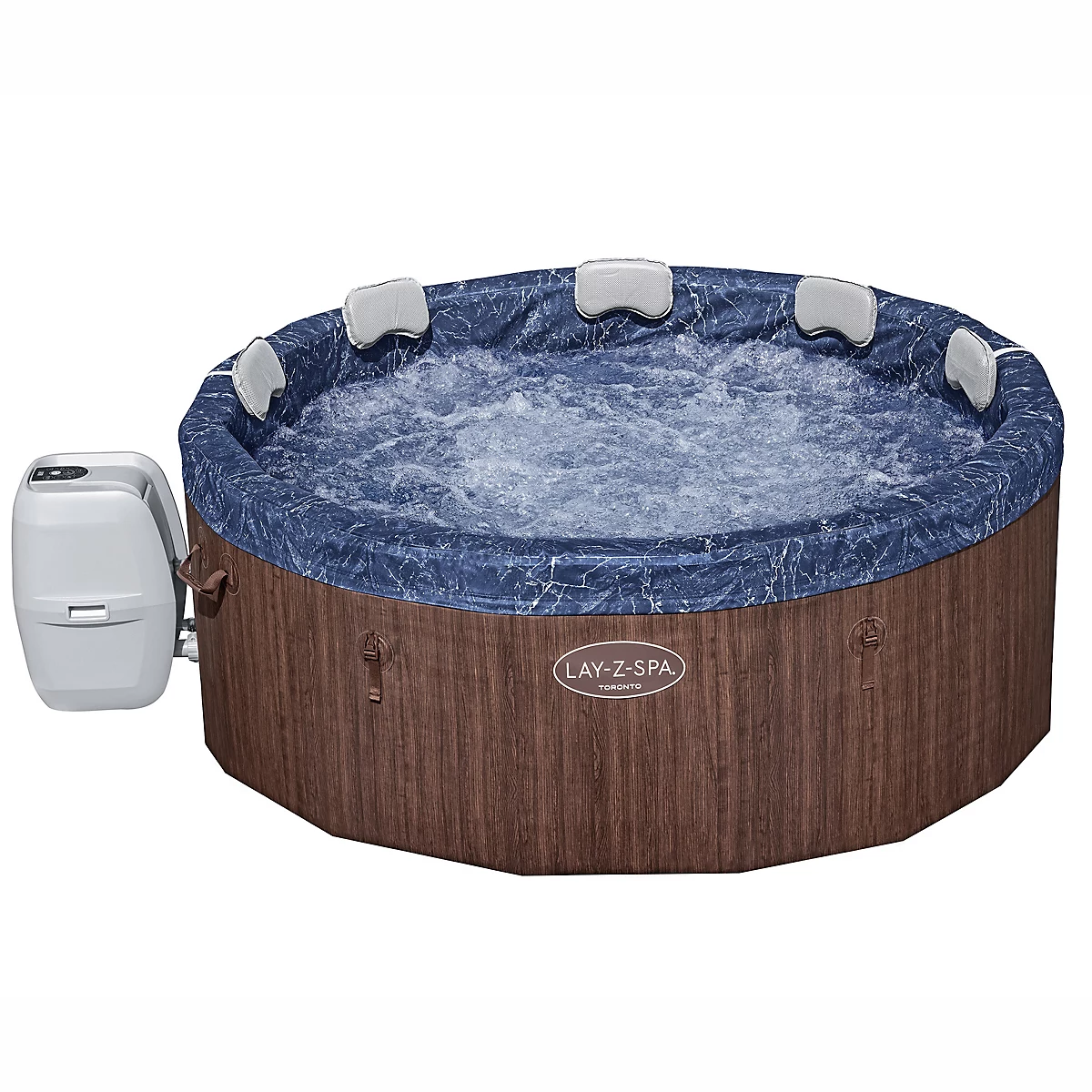 Lay-Z-Spa Toronto AirJet Plus™ Inflatable Foam-Wall Hot Tub (7 person), Brand New