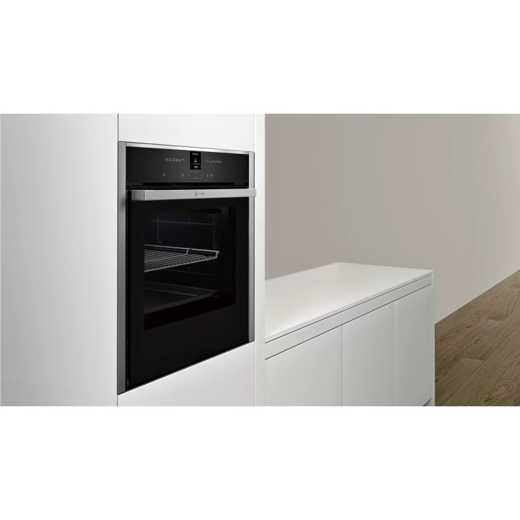 NEFF B57CR23N0B N70 Slide&Hide® Pyrolytic Single Oven – 71L, Brand New - Image 3