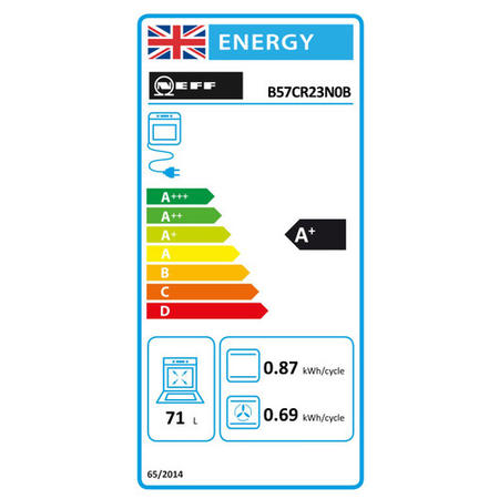 NEFF B57CR23N0B N70 Slide&Hide® Pyrolytic Single Oven – 71L, Brand New - Image 6