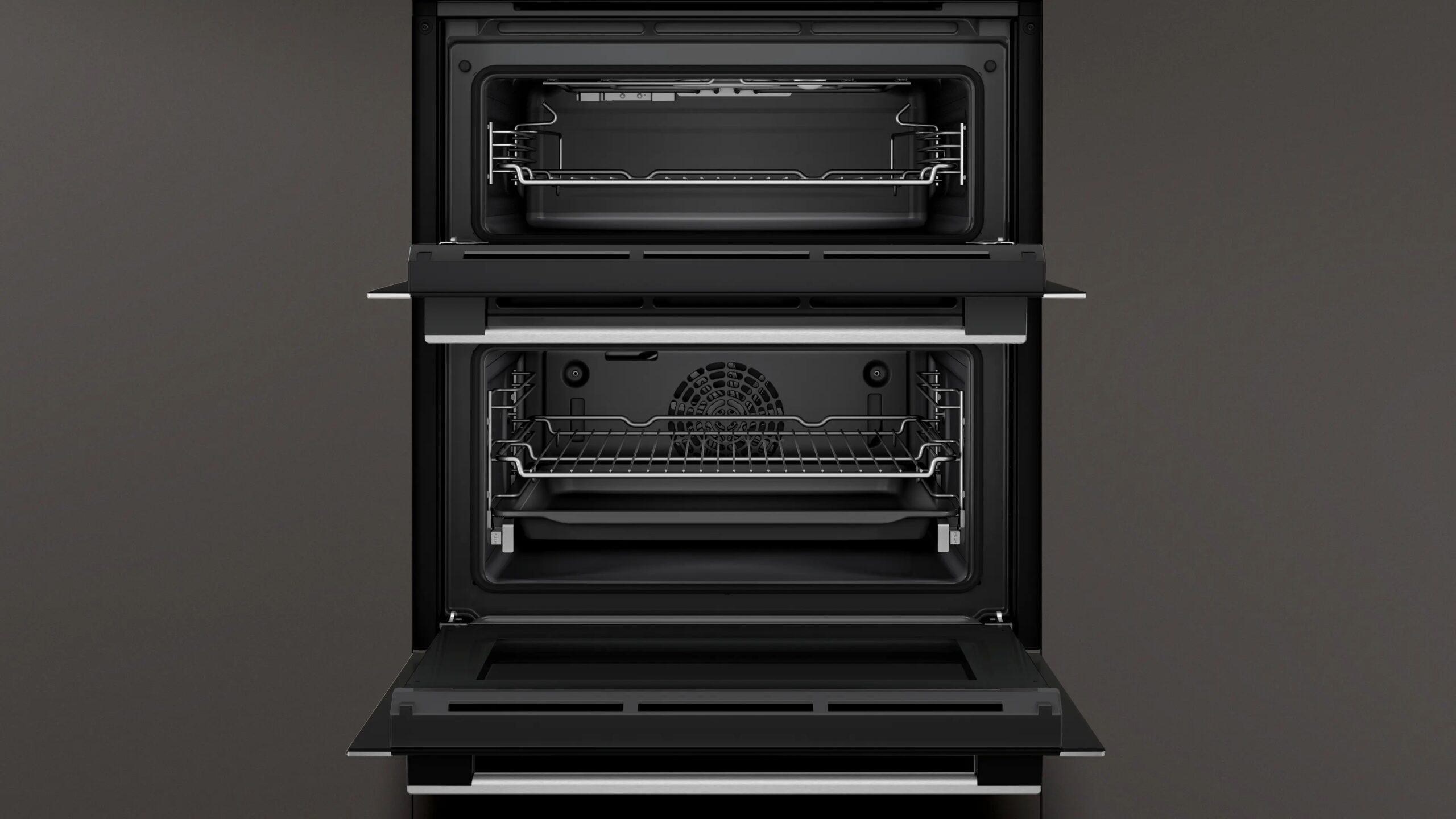 Neff N50 J1ACE4HN0B Built-Under Double Oven – Black (86L), Brand New - Image 3