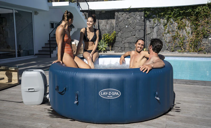 Lay-Z-Spa Milan AirJet Plus™ Hot Tub, Brand New - Image 2