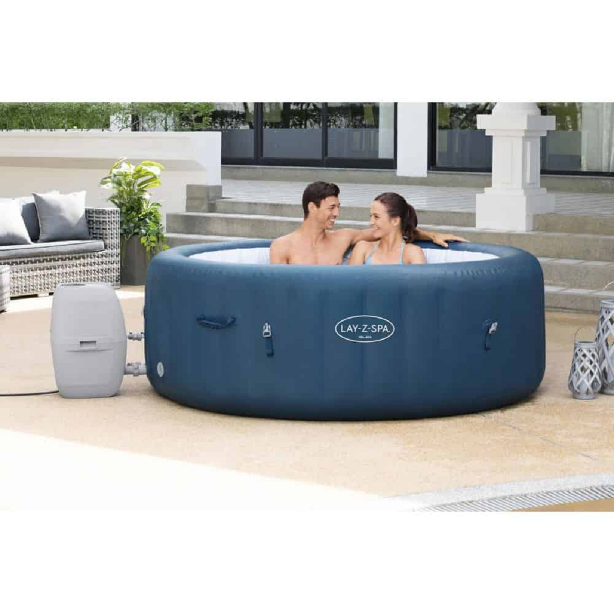 Lay-Z-Spa Milan AirJet Plus™ Hot Tub, Brand New