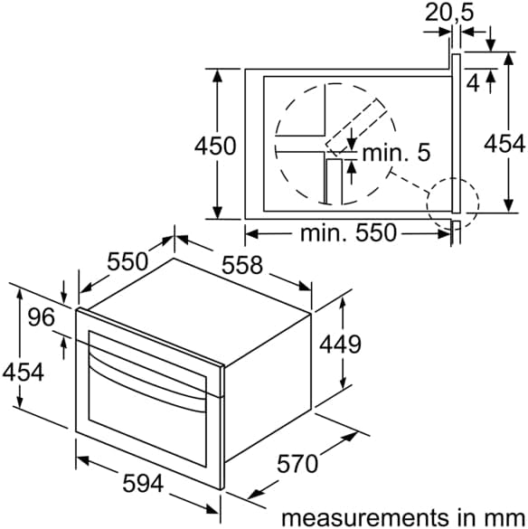 Neff N50 C1AMG84G0B Built-In Combination Microwave Oven – 44 L, Brand New - Image 6