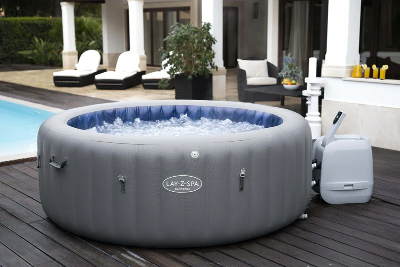 Lay-Z-Spa Santorini HydroJet Pro™ Inflatable Hot Tub (5–7 Person), Brand New - Image 3