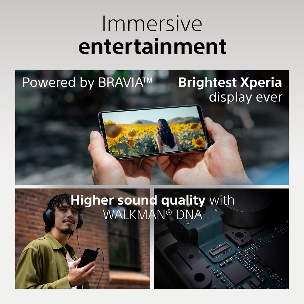 Sony Xperia 1 VII Moss Green Dual SIM Factory Unlocked GSM Smartphone, 5G 6.5″ 120Hz OLED Display, 48MP Camera, Brand New - Image 6